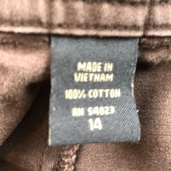 Banana Republic Womens Pants Size 14 Bootcut Classic Casual Brown Retro Cotton - Picture 9 of 16